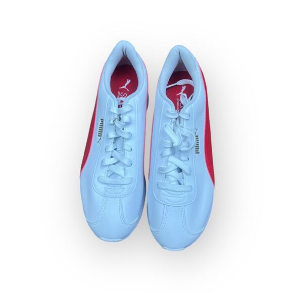 Puma Turino Platform Sneakers Red White and Blue NWOT Size 8.5 - Picture 9 of 10